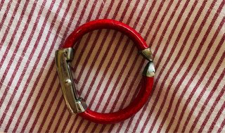 pulsera de Reloj Calvin Klein. Cuero Rojo