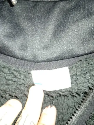 Chaqueta borrego Columbia Negra borreguito