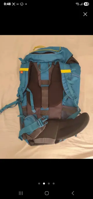 Mochila Quechua 60L Azul/Gris