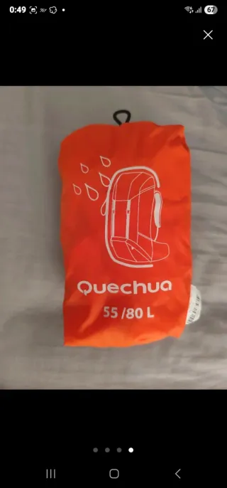 Mochila Quechua 60L Azul/Gris