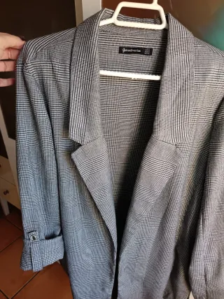 Blazer Stradivarius Cuadros Talla M/L