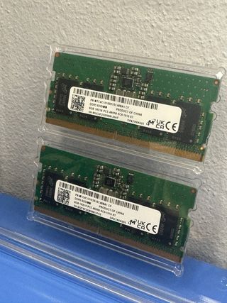 Crucial 16GB (2x8GB) DDR5 4800 SODIMM CL40