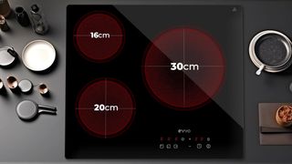 Piano Cottura Vetroceramica EVVO 3 Fuochi