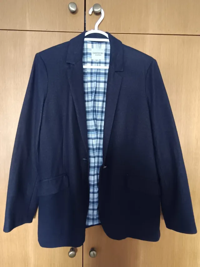 Blazer Cortefiel Azul Marino T.L