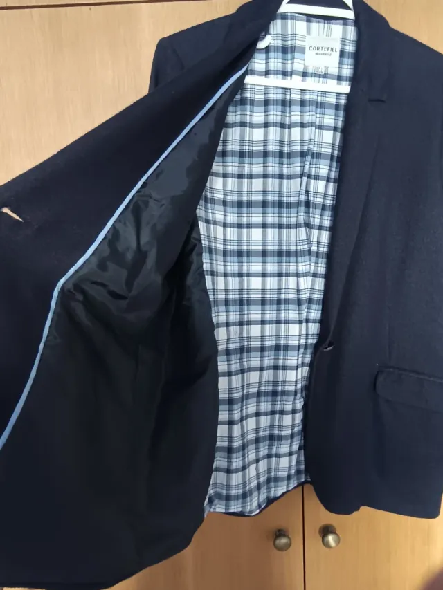 Blazer Cortefiel Azul Marino T.L