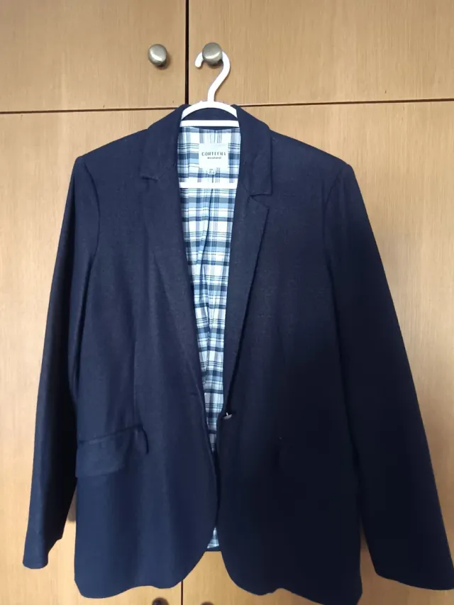 Blazer Cortefiel Azul Marino T.L