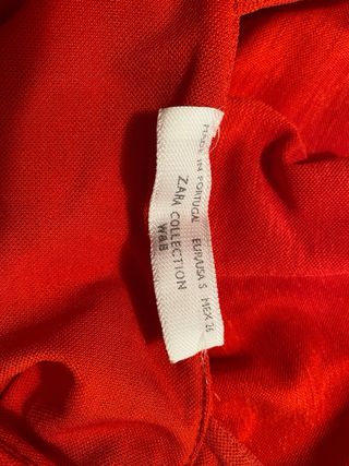 Blusa Zara Roja Talla M