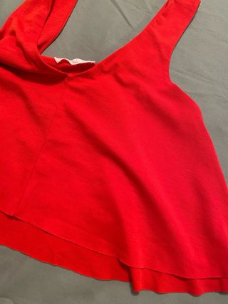 Blusa Zara Roja Talla M