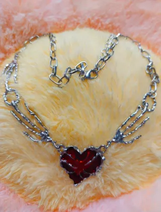 Colgante Corazón Gótico Rojo