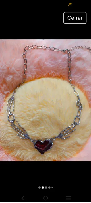 Colgante Corazón Gótico Rojo