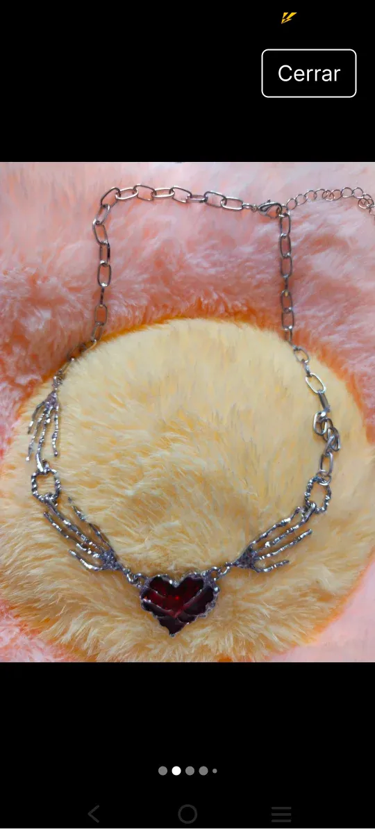 Colgante Corazón Gótico Rojo