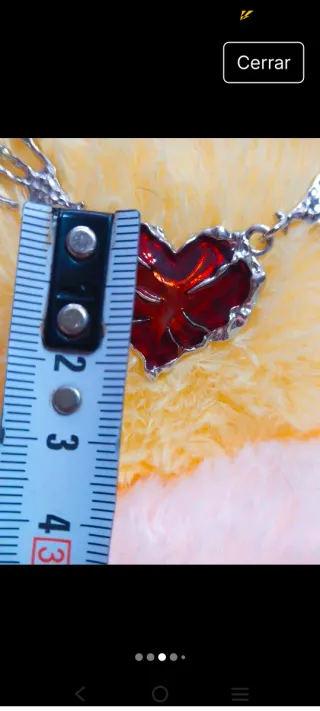 Colgante Corazón Gótico Rojo