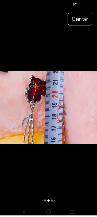 Colgante Corazón Gótico Rojo