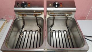 Freidora doble acero inoxidable