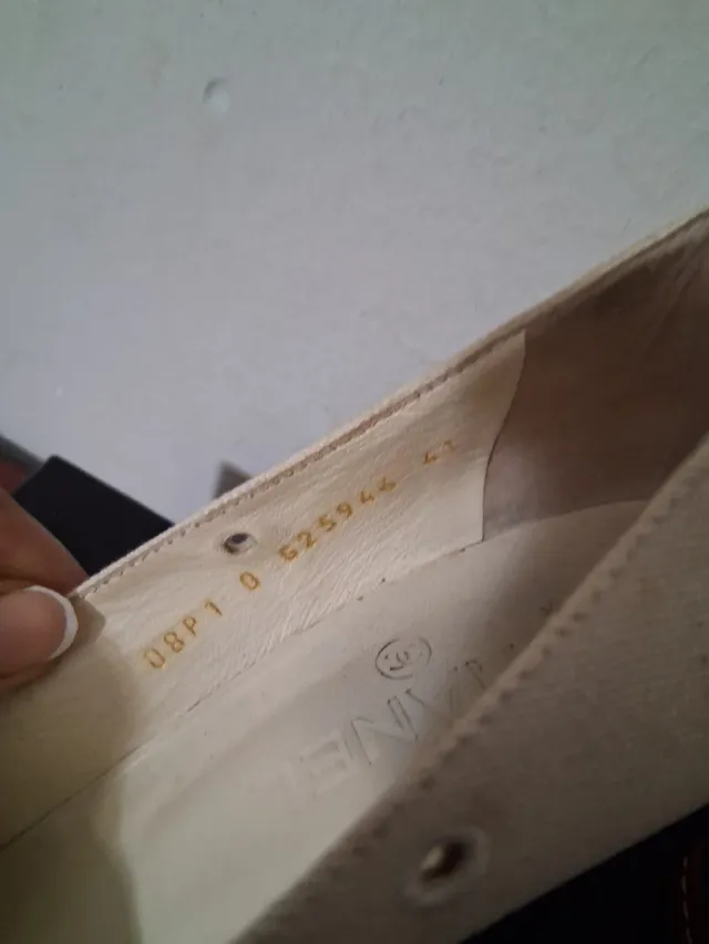 Chanel Cuñas Beige y Azul talla 41.