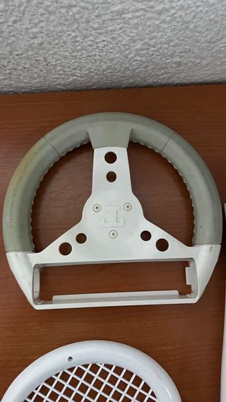 Accesorios Wii: Volante, Raqueta, Palo Golf, beisb