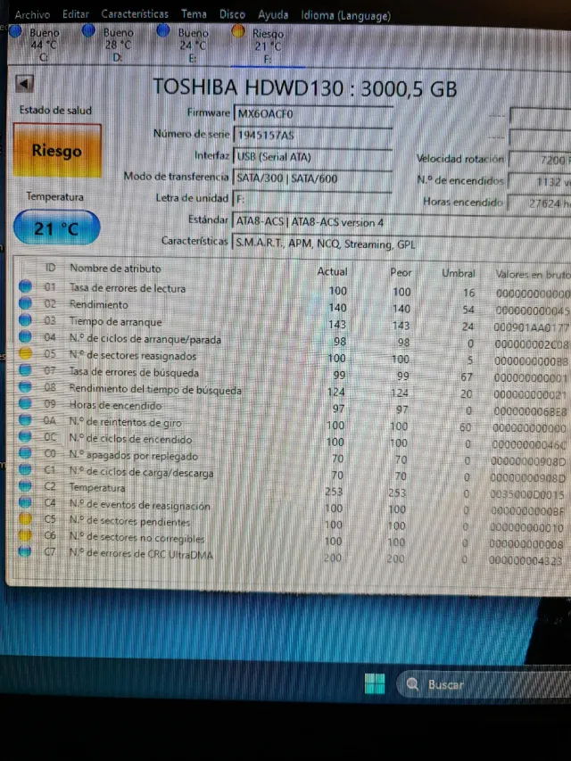 Disco Duro Toshiba PC P300 3TB HDD