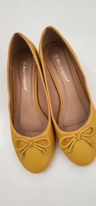 Bailarinas amarillas tacón T38