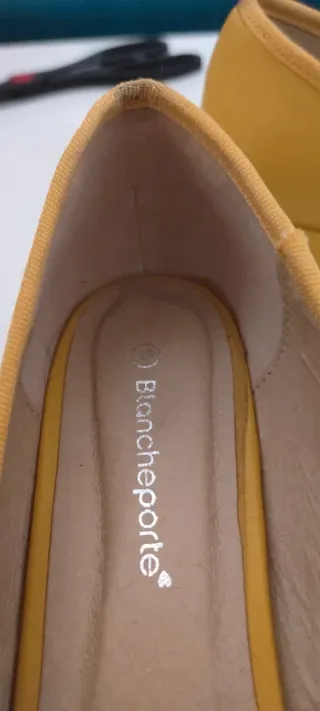 Bailarinas amarillas tacón T38