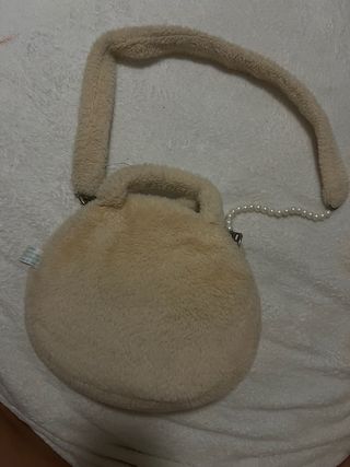 Bolso peluche oso perla