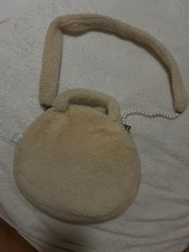 Bolso peluche oso perla