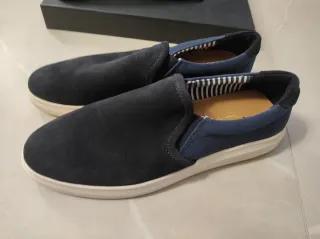 Mocassini slip-on Gutteridge camoscio blu