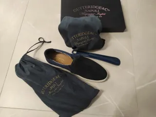 Mocassini slip-on Gutteridge camoscio blu