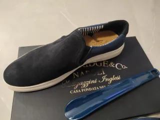 Mocassini slip-on Gutteridge camoscio blu