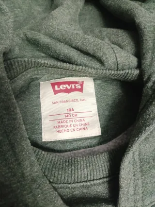 Sudadera Levi's Verde niño niña 10 años