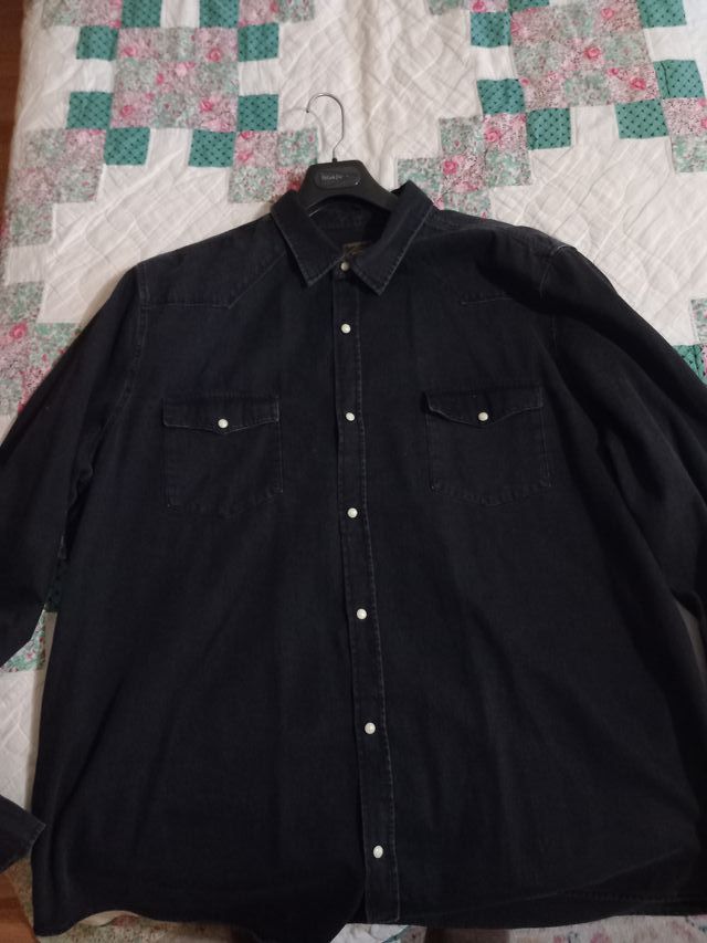 Camisa vaquera Next Talla 3XL Negra