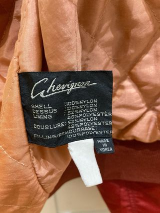 Chaqueta Bomber Chevignon Roja Talla L