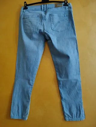 Jeans donna Terranova azzurri con zip