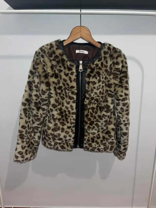 Chaqueta leopardo vintage Talla S