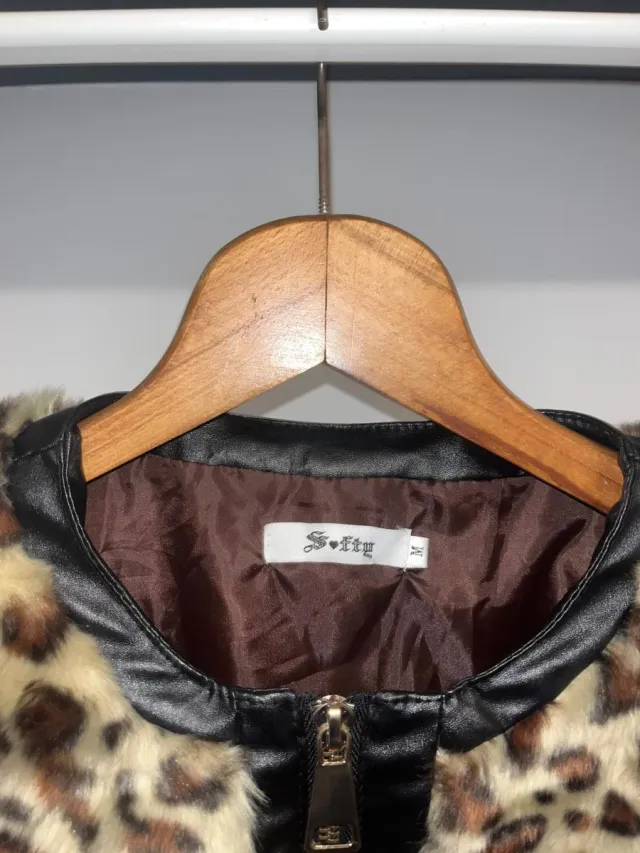 Chaqueta leopardo vintage Talla S