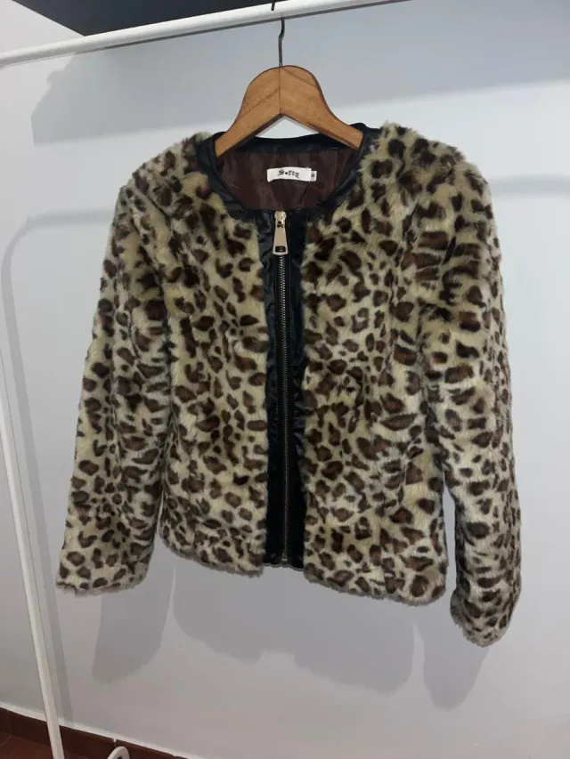 Chaqueta leopardo vintage Talla S