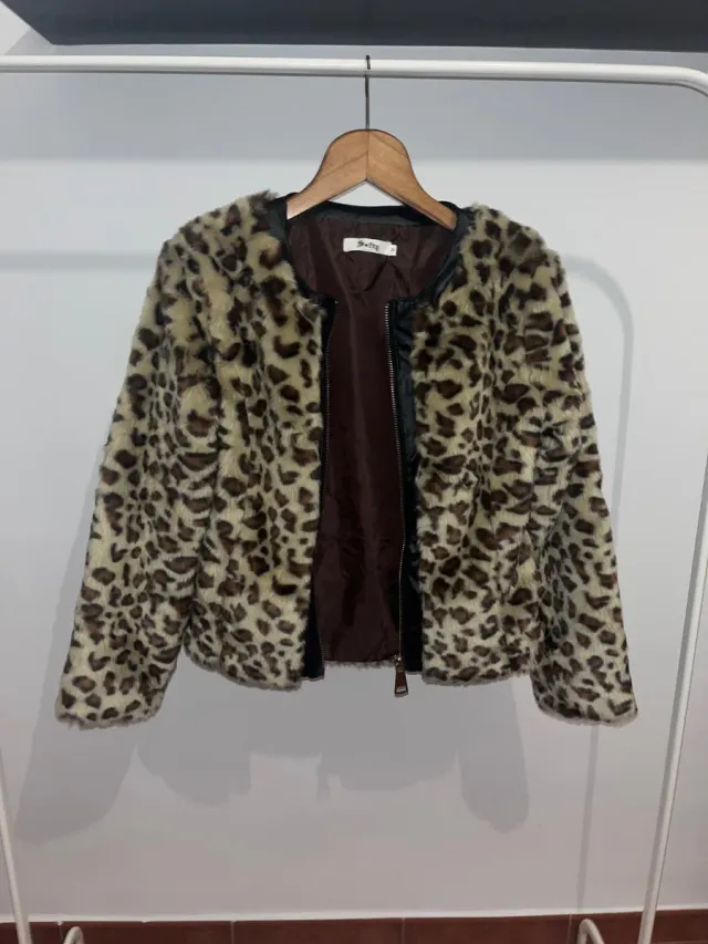 Chaqueta leopardo vintage Talla S