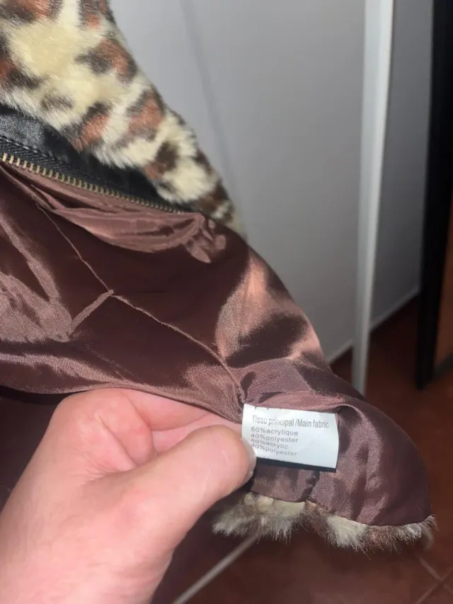 Chaqueta leopardo vintage Talla S