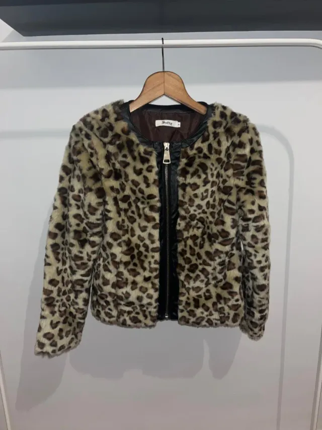 Chaqueta leopardo vintage Talla S