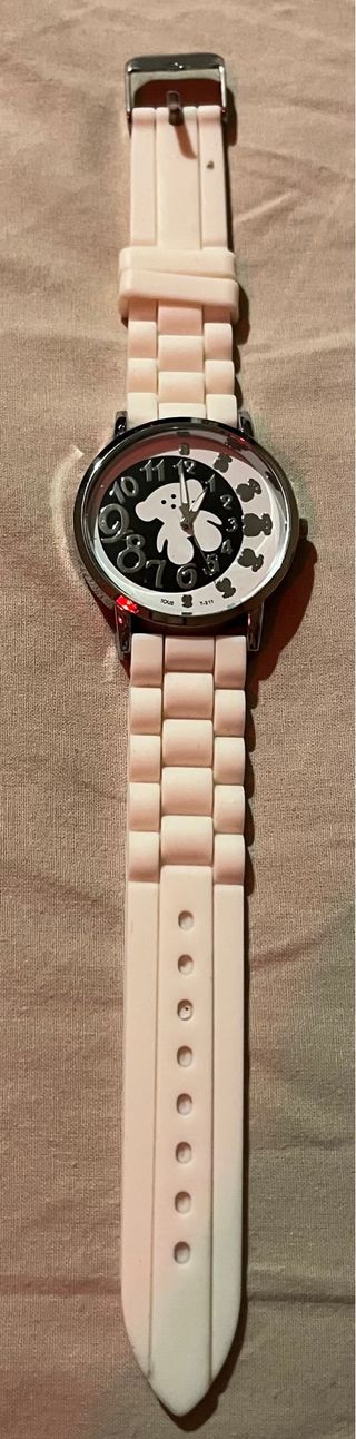 Correa de reloj de silicona blanca