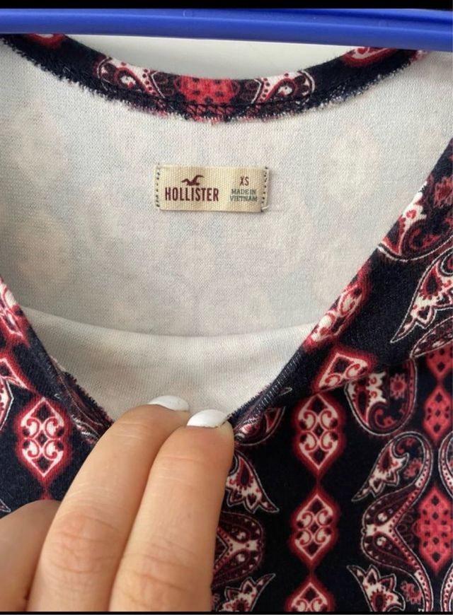 Vestido Hollister Talla XS Estampado