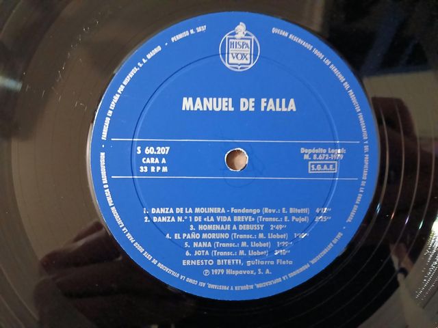 Manuel de Falla: Ernesto Bitetti Guitarra