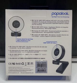 PAPALOOK PA552 Webcam FHD 1080P Transmisión