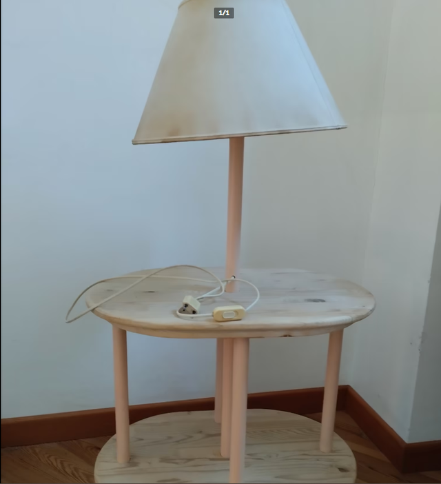 Lampada–tavolino “Verde salvia”