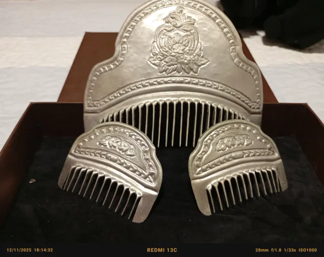 Juego Peinetas Fallera Plata