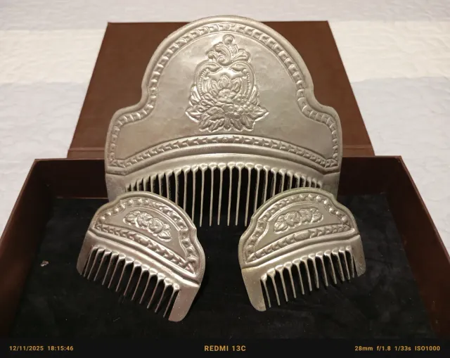 Juego Peinetas Fallera Plata