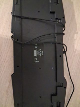 Pack Teclado leds USB y Ratón Inalámbrico Negro y