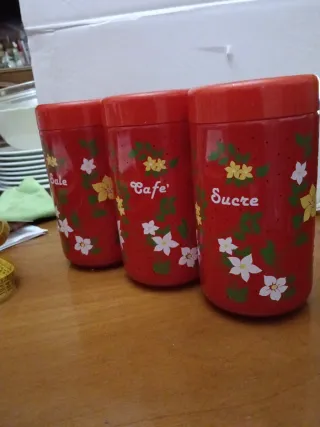 Set 3 Contenitori Sale, Caffè, Zucchero