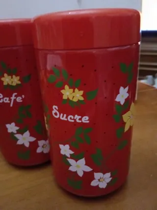 Set 3 Contenitori Sale, Caffè, Zucchero