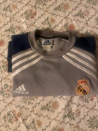 Sudadera Retro Real Madrid Adidas Gris/Azul