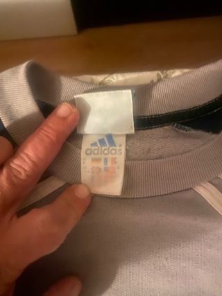 Sudadera Retro Real Madrid Adidas Gris/Azul